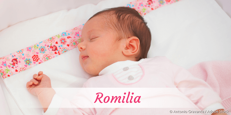 Baby mit Namen Romilia