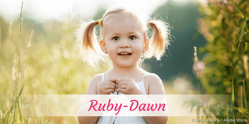 Baby mit Namen Ruby-Dawn
