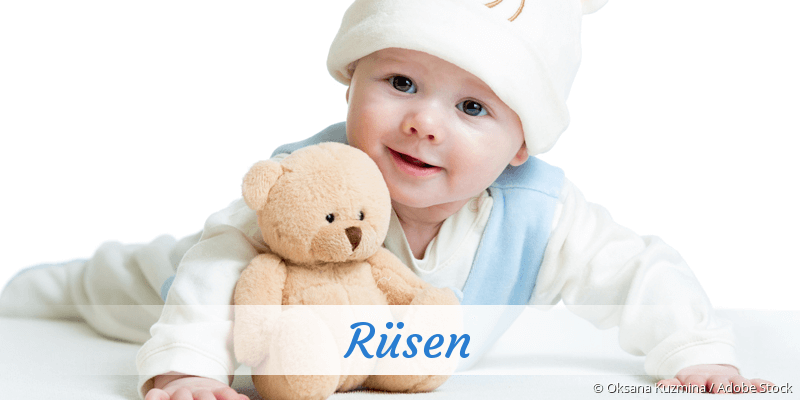 Baby mit Namen Rsen