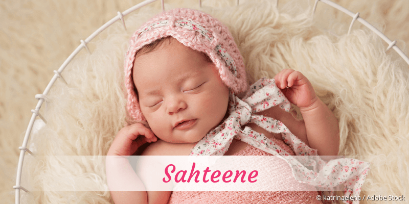 Baby mit Namen Sahteene