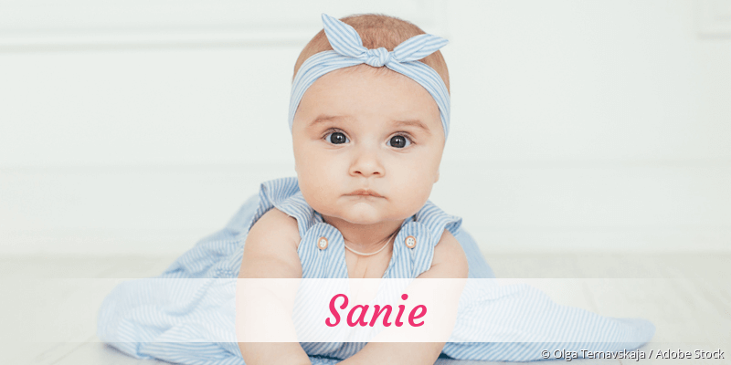 Baby mit Namen Sanie