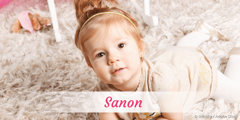 Baby mit Namen Sanon