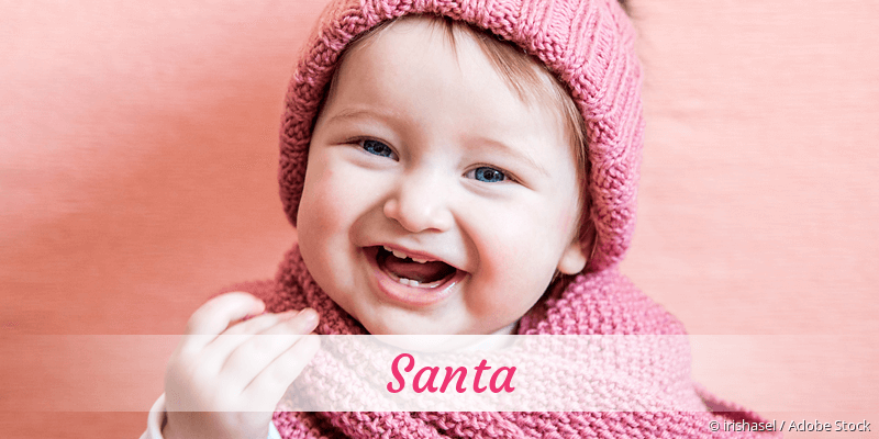 Baby mit Namen Santa