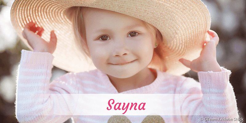 Baby mit Namen Sayna
