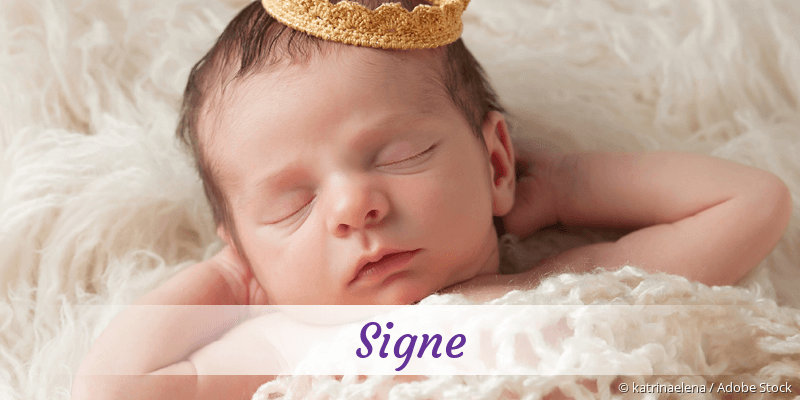 Baby mit Namen Signe