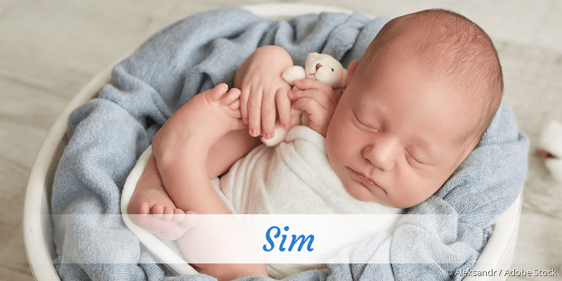 Baby mit Namen Sim