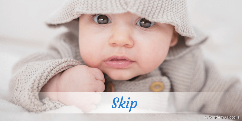Baby mit Namen Skip