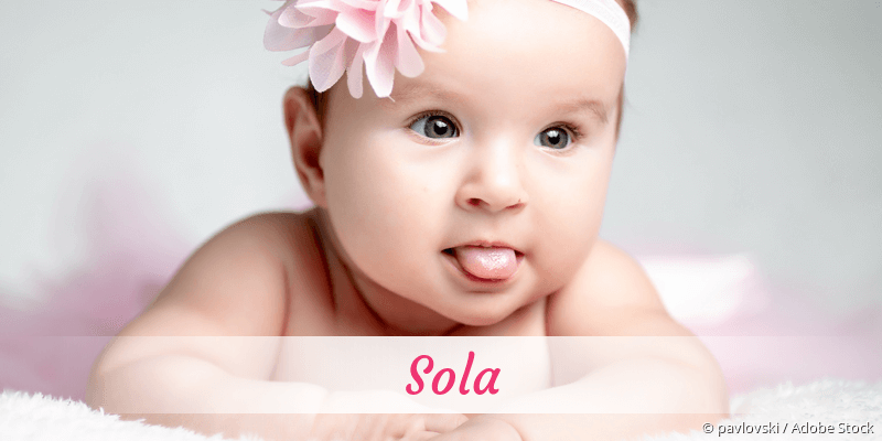 Baby mit Namen Sola