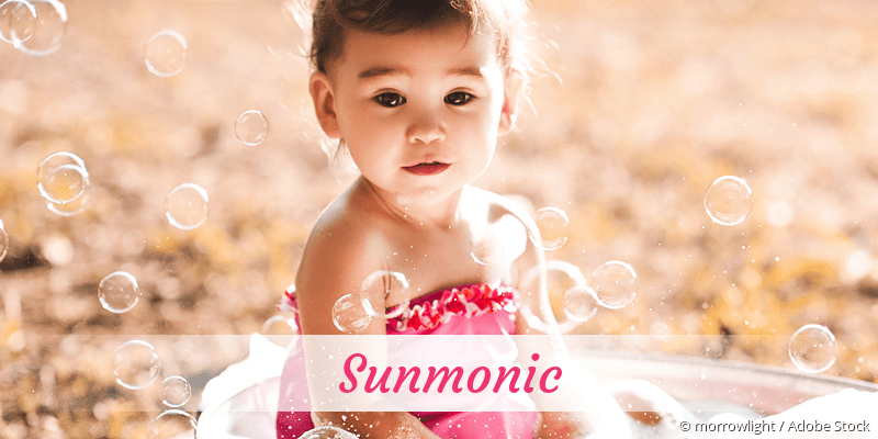 Baby mit Namen Sunmonic