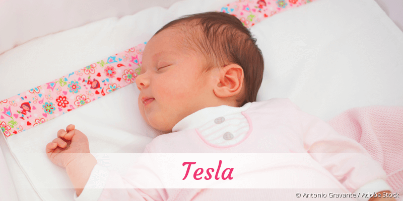 Baby mit Namen Tesla