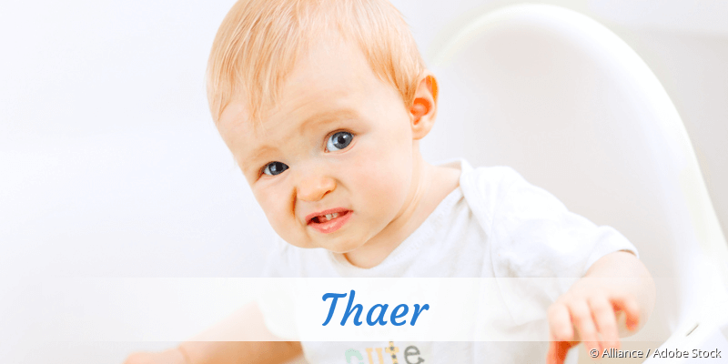 Baby mit Namen Thaer