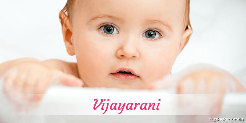 Baby mit Namen Vijayarani