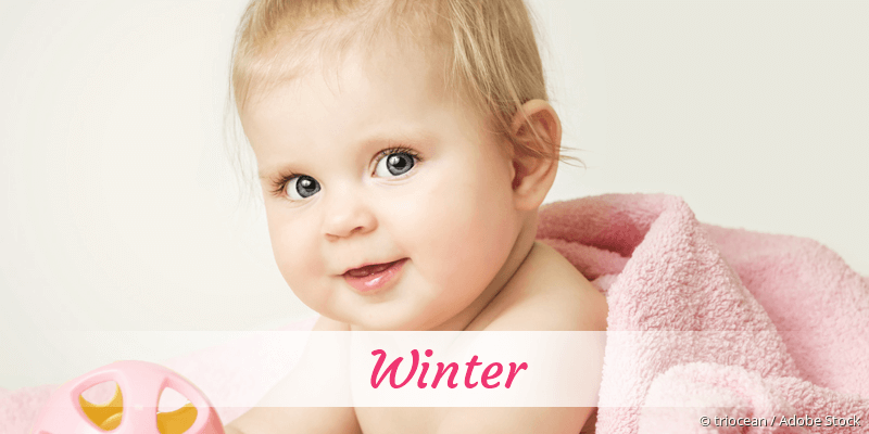 Baby mit Namen Winter