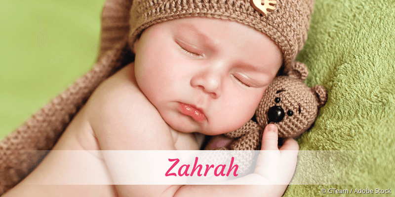 Baby mit Namen Zahrah