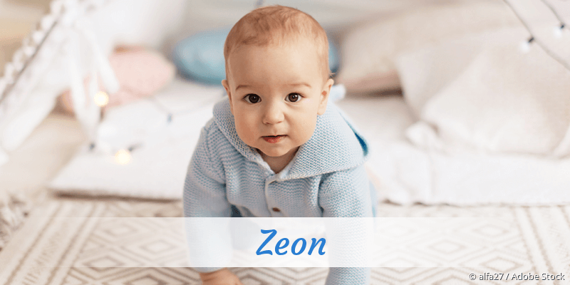 Baby mit Namen Zeon