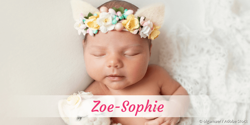 Baby mit Namen Zoe-Sophie