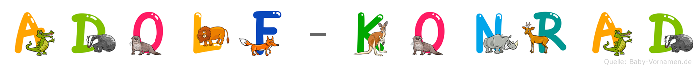 Adolf-Konrad im Tieralphabet