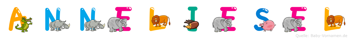 Anneliesel im Tieralphabet