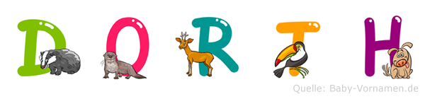 Dorth im Tieralphabet
