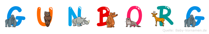 Gunborg im Tieralphabet