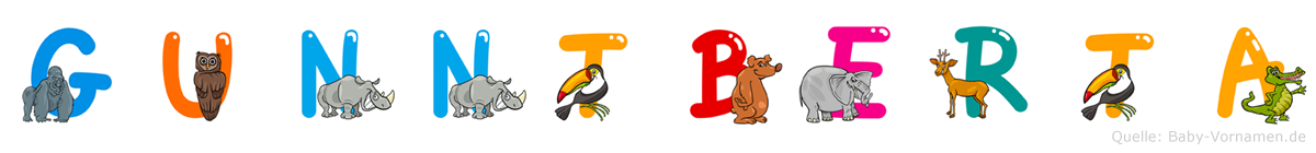 Gunntberta im Tieralphabet