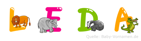 Leda im Tieralphabet