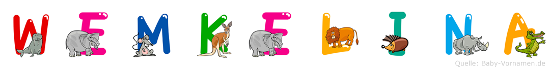 Wemkelina im Tieralphabet