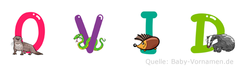 Ovid im Tieralphabet