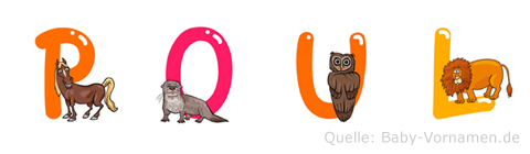 Poul im Tieralphabet