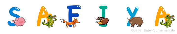Safiya im Tieralphabet