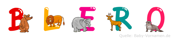 Blero im Tieralphabet