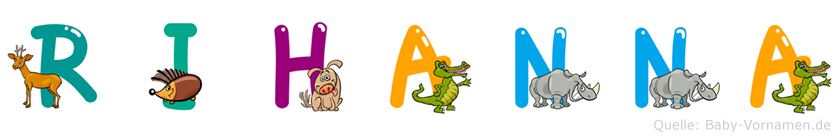 Rihanna im Tieralphabet