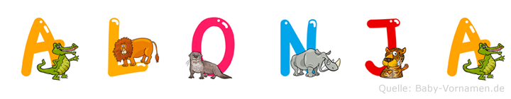 Alonja im Tieralphabet