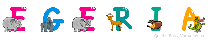Egeria im Tieralphabet