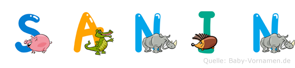 Sanin im Tieralphabet