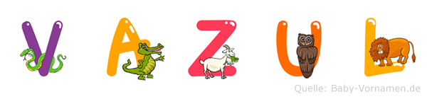 Vazul im Tieralphabet