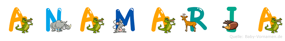 Anamaria im Tieralphabet