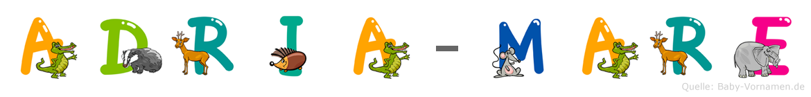 Adria-Mare im Tieralphabet