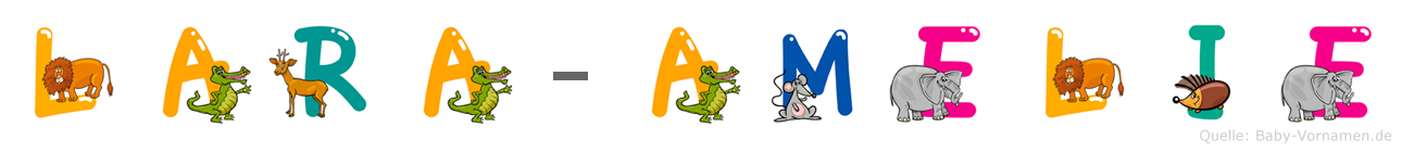 Lara-Amelie im Tieralphabet