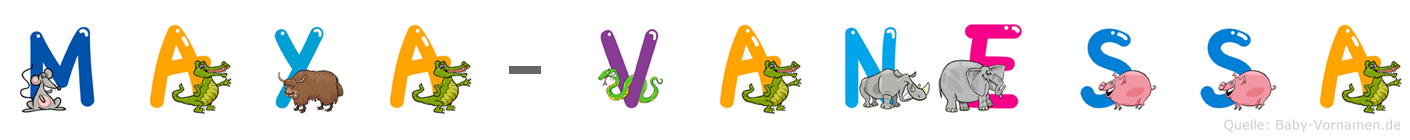 Maya-Vanessa im Tieralphabet
