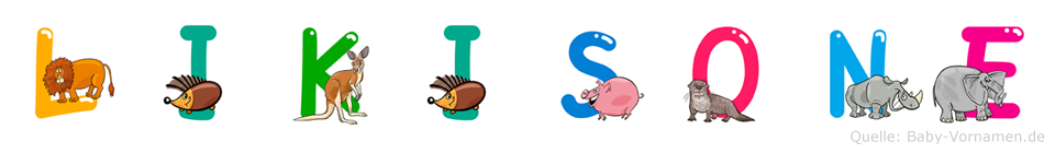 Likisone im Tieralphabet