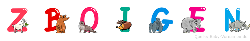 Zboigen im Tieralphabet