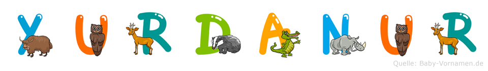Yurdanur im Tieralphabet