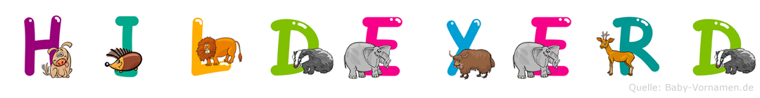 Hildeyerd im Tieralphabet