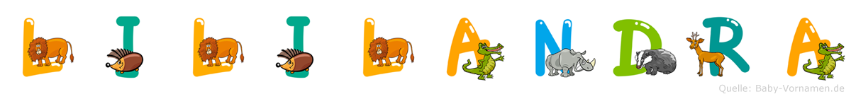 Lililandra im Tieralphabet
