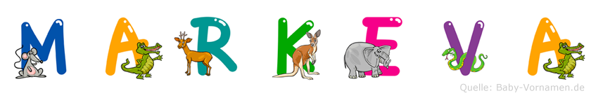 Markeva im Tieralphabet