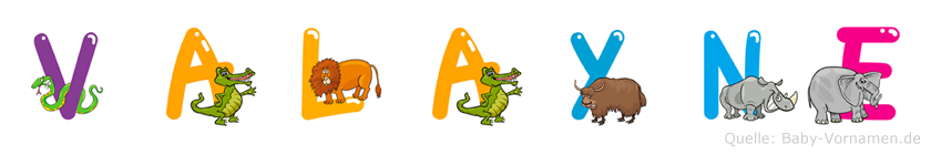 Valayne im Tieralphabet
