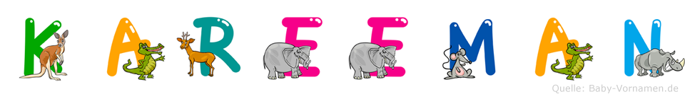 Kareeman im Tieralphabet
