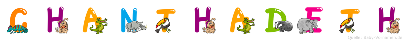 Chanthadeth im Tieralphabet