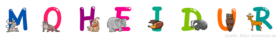 Moheidur im Tieralphabet